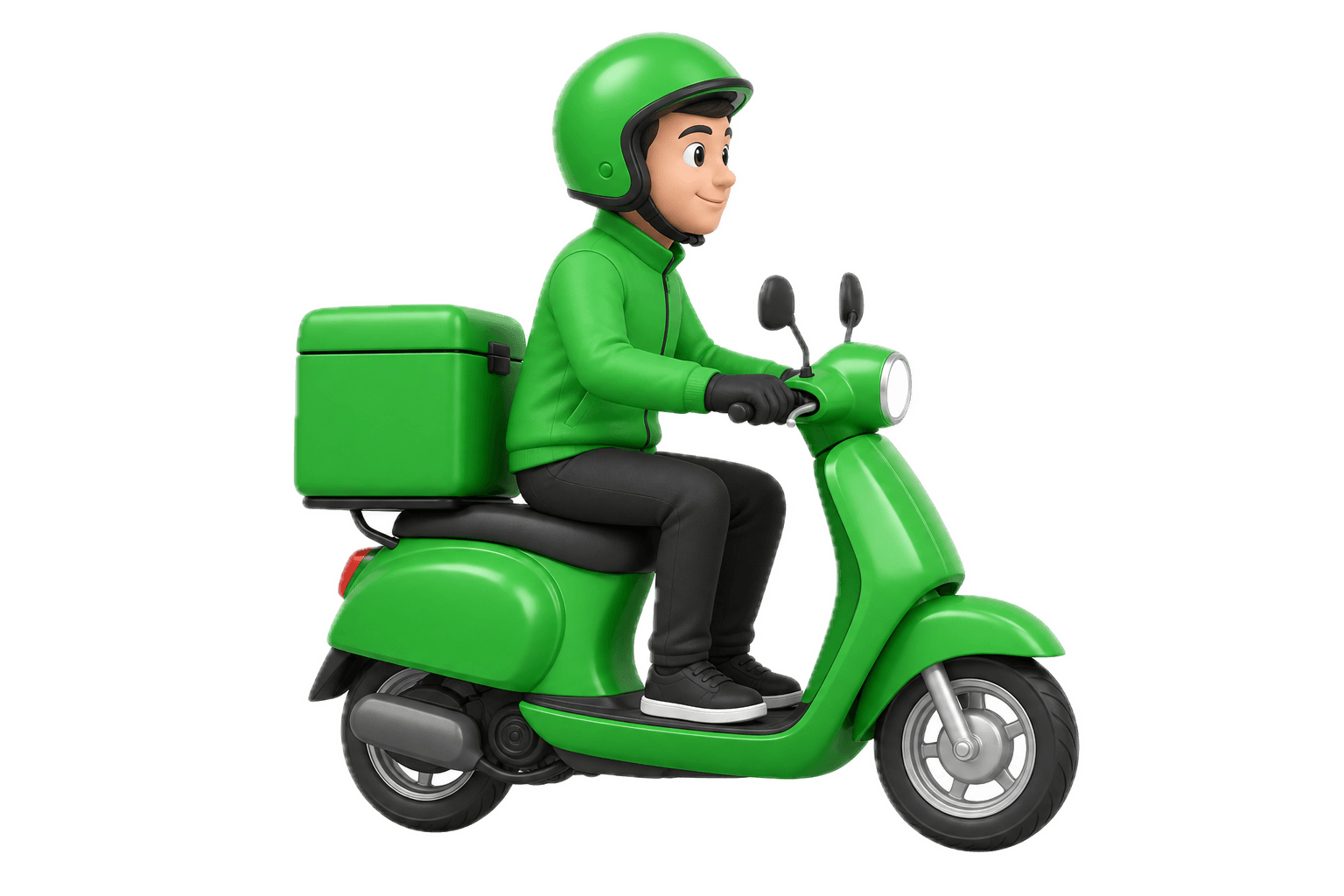 Capzul delivery partner on scooter