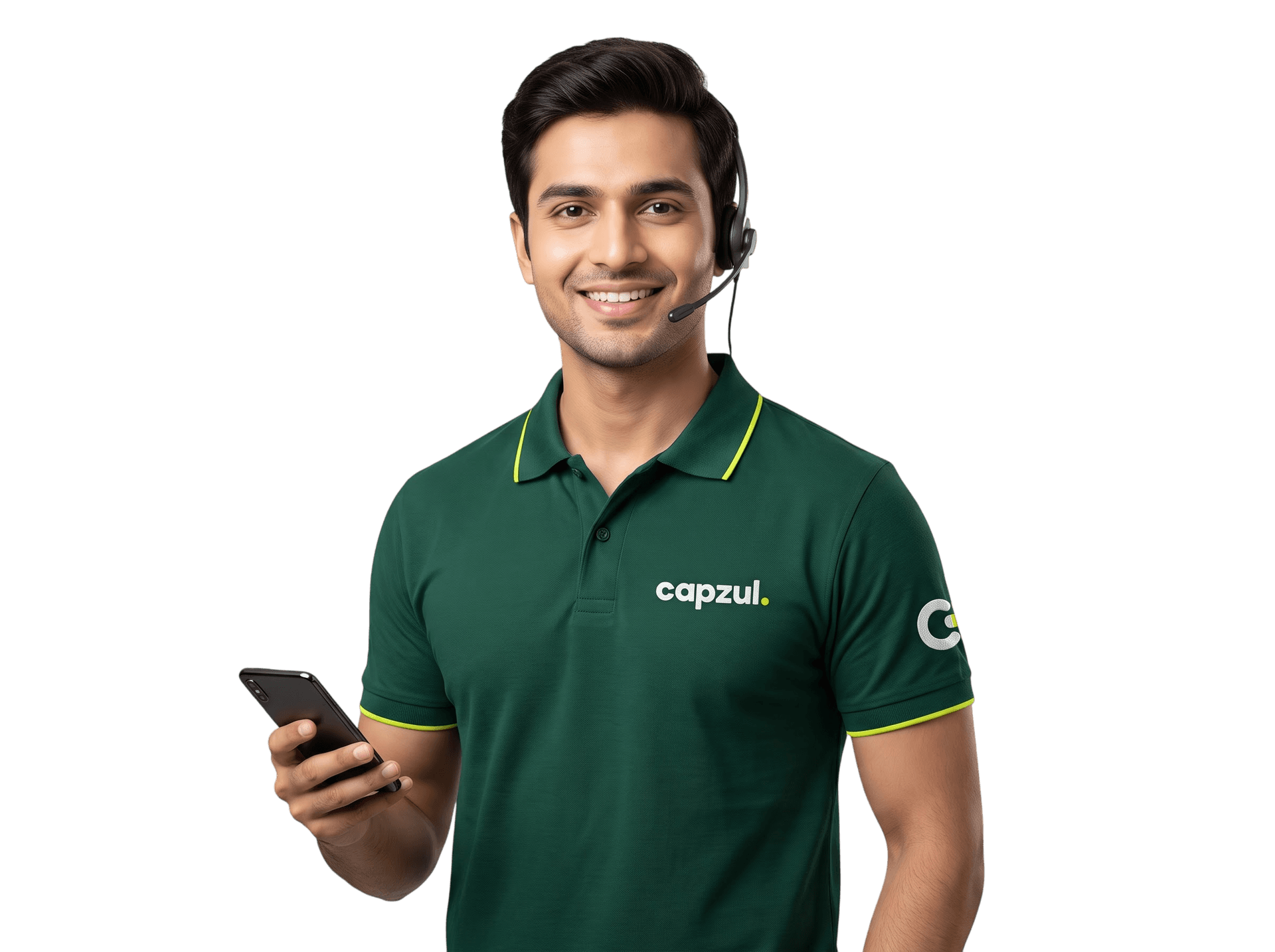Capzul support specialist ready to help on call and chat